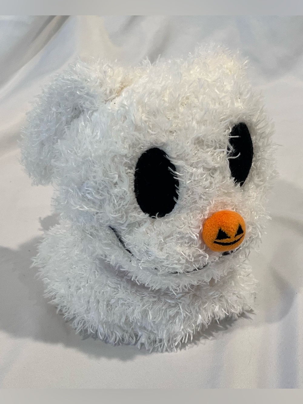 Disney Parks Zero Plush Nightmare Before Christmas Ghost Dog Pumpkin Nose